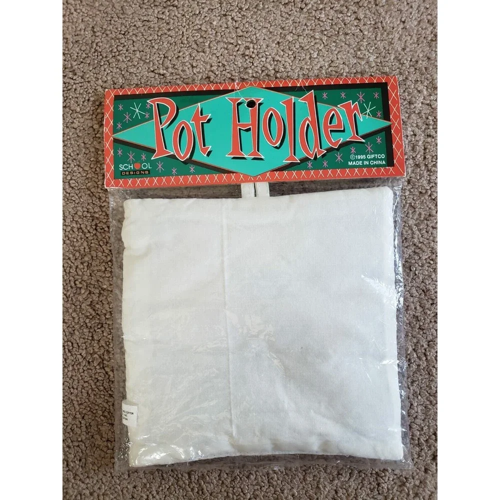 NEW Vintage 1995 Pot Holder School Designs You Are A Very Special MOM